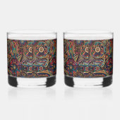 Ethereal Blue "Chronicle of the Ancients" Rocks Gl Whiskyglas (Rechts)