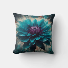 Ethereal Blue Dahlia Kissen