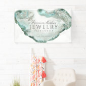 Ethereal Blue Green Agate Jewelier Designer Banner (Insitu)