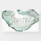 Ethereal Blue Green Agate Jewelier Designer Banner (Horizontal)