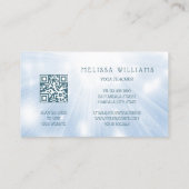 Ethereal Blue Mandala Visitenkarte (Rückseite)