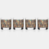 Ethereal Blue "Mesoamerican Motif" 12oz Rocks Glas (Hinten)