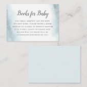 Ethereal Blue Silver Baby Showbuchanfrage Begleitkarte (Vorne/Hinten)