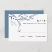 Ethereal Blue | WEDING RESPONSE UAWG RSVP Karte (Vorne/Hinten)