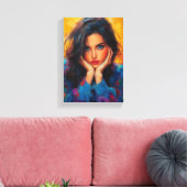 Ethereal Blumenbeauty - Soft Dreamy Art Leinwanddruck (Insitu (Wohnzimmer))