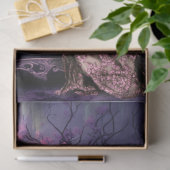 Ethereal Blumenwald Portrait einer sitzenden Dame Seidenpapier (Geschenk)