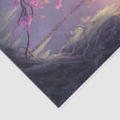 Ethereal Blumenwald Portrait einer sitzenden Dame Seidenpapier (Ausschnitt)