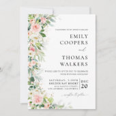 Ethereal Blush Hochzeit Einladung (Vorderseite)