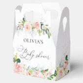 Ethereal Blush Pink Roses Baby Dusche Gefallen Box Geschenkschachtel (Geöffnet)
