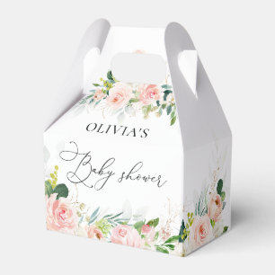Ethereal Blush Pink Roses Baby Dusche Gefallen Box Geschenkschachtel