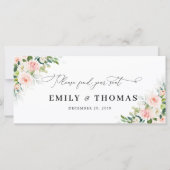 Ethereal Blush Pink Roses Wedding Head Table Sign (Vorderseite)
