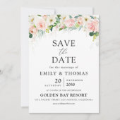Ethereal Blush Save the Date Card (Vorderseite)