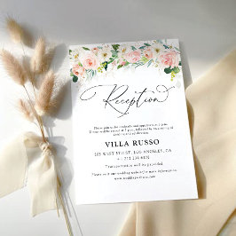 Ethereal Blush Wedding Reception Enclosure Card Begleitkarte