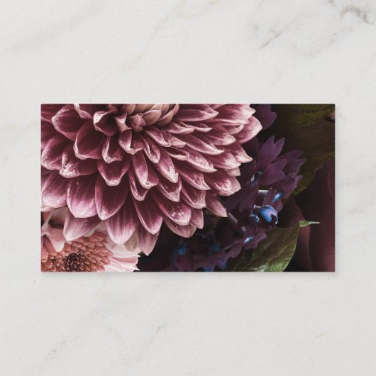 Ethereal Boho Burgundy Pink UAWG to Website Begleitkarte (Rückseite)