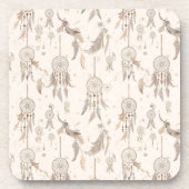 Ethereal Boho Dream Catcher Celestial Ceramic Tile Getränkeuntersetzer (Vorderseite)