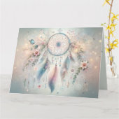 Ethereal Boho Dreamcatcher Karte (Gelbe Blume)