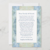 Ethereal Boho Wedding Thank You Card Watercolor Dankeskarte (Rückseite)