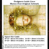 Ethereal Botanical Blindfold Woman FH6 Decoupage Seidenpapier