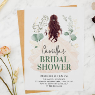 Ethereal Bride Botanisches Bliss Brautparty Einladung