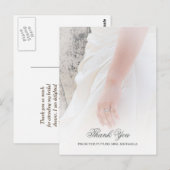 Ethereal Brides Hand Foto Brautparty Vielen Dank Postkarte (Vorne/Hinten)