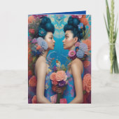 Ethereal Bridesmaid Vorschlag Danke Fantasy AI Karte (Vorderseite)