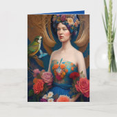 Ethereal Bridesmaid Vorschlag Danke Fantasy AI Karte (Vorderseite)