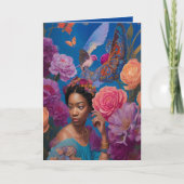 Ethereal Bridesmaid Vorschlag Danke Fantasy AI Karte (Vorderseite)