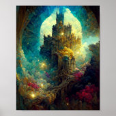 Ethereal Burg 7 Fantasy Art Poster (Vorne)