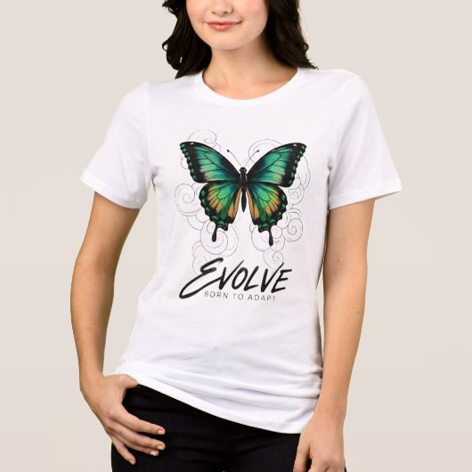 Ethereal Butterfly "EVOLVE Tri-Blend Shirt (Vorderseite)