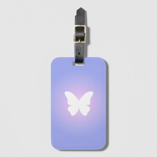 Ethereal Butterfly Glow Gepäckanhänger (Vorderseite Vertikal)