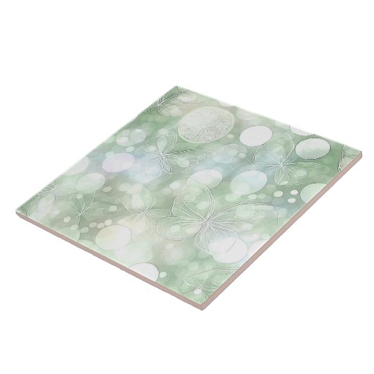 Ethereal Butterfly Glow Green ID1184b Fliese (Seite)