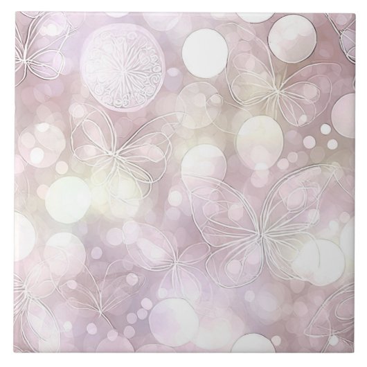 Ethereal Butterfly Glow Pink ID1184c Fliese (Vorderseite)