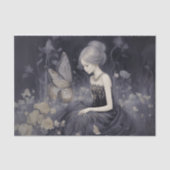 Ethereal Butterfly Monochrome Fantasy Decoupage Seidenpapier (Vorderseite)