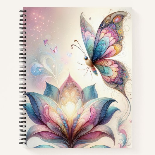 Ethereal-Butterfly-Notebook Notizblock (Vorderseite)