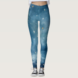 Ethereal Celestial Blue Dream Leggings
