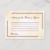 Ethereal Champagne Magnolia, Hochzeit Hinweiskarte (Vorderseite)