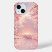 Ethereal Cherry Blossom Wasser Case-Mate iPhone Hülle (Rückseite)