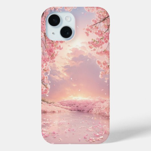 Ethereal Cherry Blossom Wasser Case-Mate iPhone Hülle (Rückseite)
