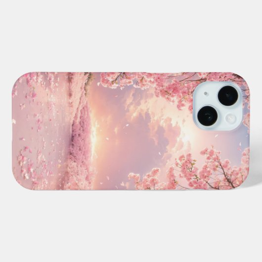Ethereal Cherry Blossom Wasser Case-Mate iPhone Hülle (Rückseite (Horizontal))