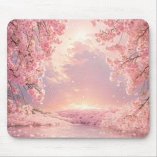Ethereal Cherry Blossom Wasser Mousepad