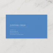 Ethereal Chinoiserie Blue Floral Pagoda Landscape Visitenkarte (Rückseite)