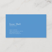 Ethereal Chinoiserie Blue Landscape White Floral Visitenkarte (Rückseite)