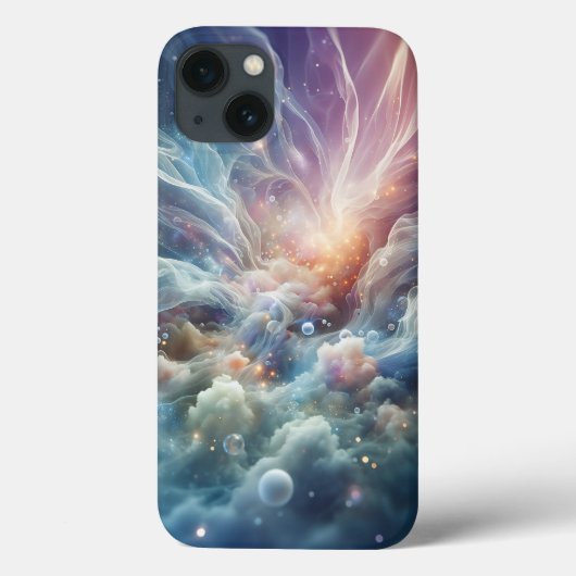 Ethereal Cloud and Bubble Phone Case Dreamy Pastel (Rückseite)