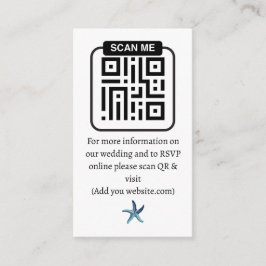 Ethereal Coastal Romance Wedding Begleitkarte