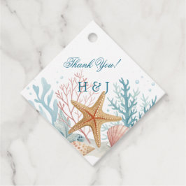 Ethereal Coastal Romance Wedding Geschenkanhänger