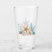 Ethereal Coastal Romance Wedding Glas (Vorderseite)