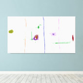 Ethereal Connections Minimalist Pastel Abstract A Leinwanddruck (Insitu (Holzboden))