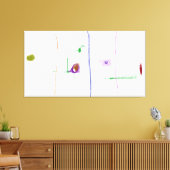 Ethereal Connections Minimalist Pastel Abstract A Leinwanddruck (Insitu (Wohnzimmer))