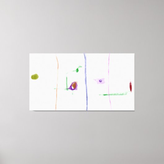 Ethereal Connections Minimalist Pastel Abstract A Leinwanddruck (Vorderseite)