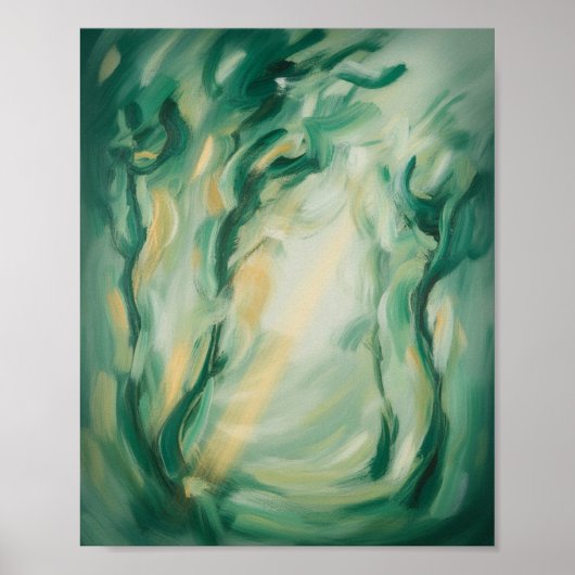 Ethereal Convergence: Sunlight Filtering Through t Poster (Vorne)